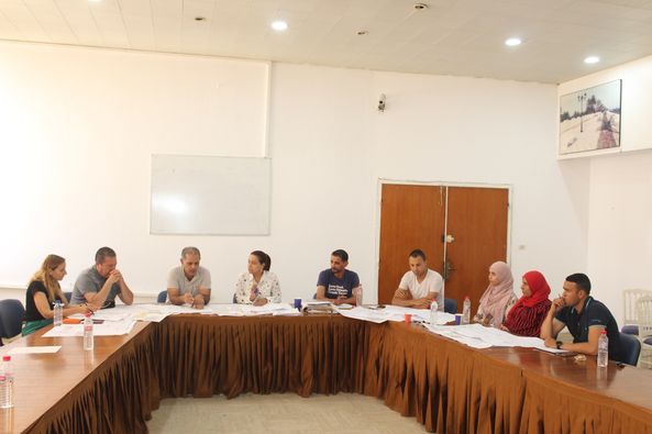 جلسة عمل اللجنة الفنية لرخص البناء والهدم.
