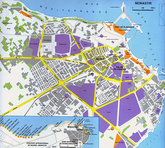 plan de la ville